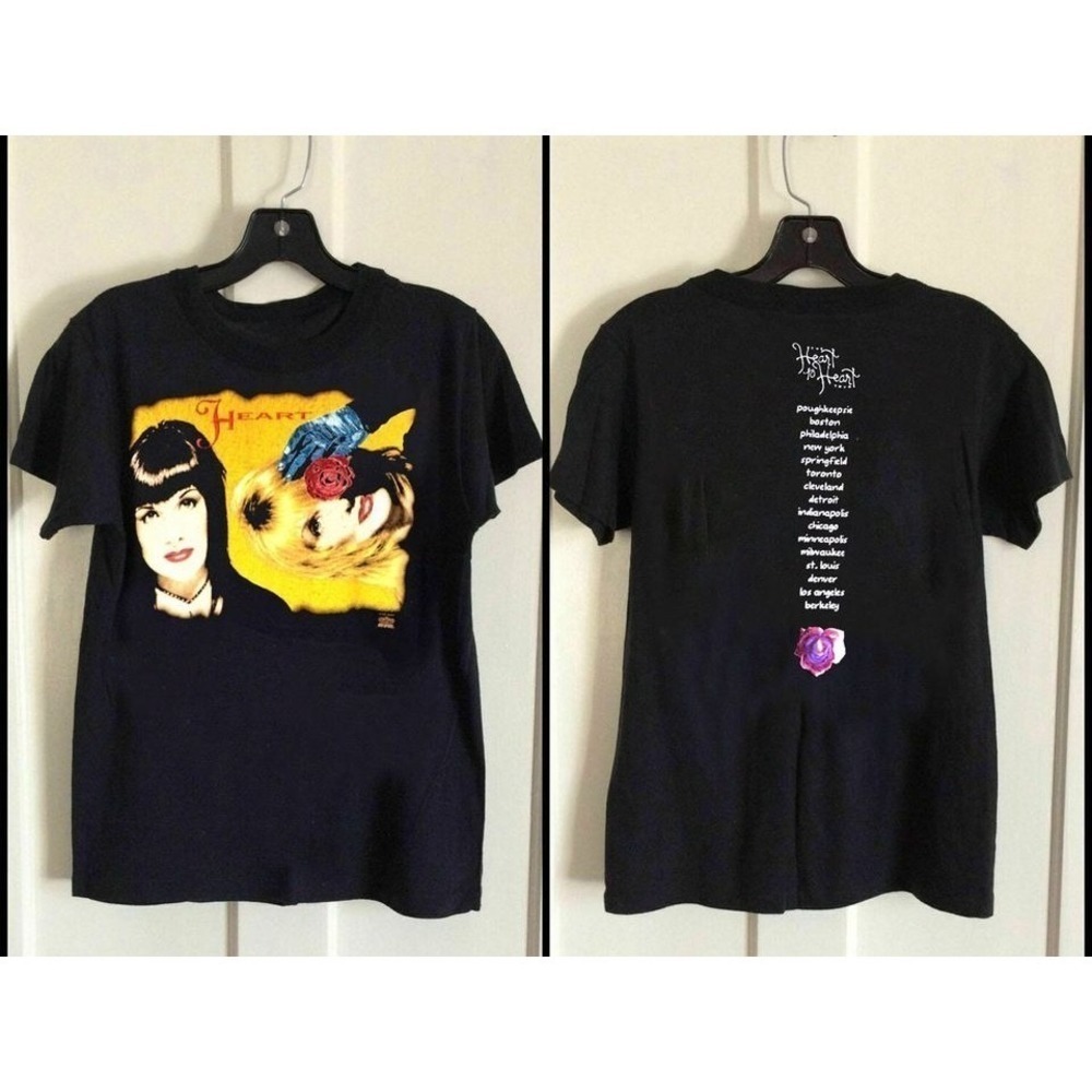 Heart Band 1993 Heart To Heart Tour Tshirt 2 Sided